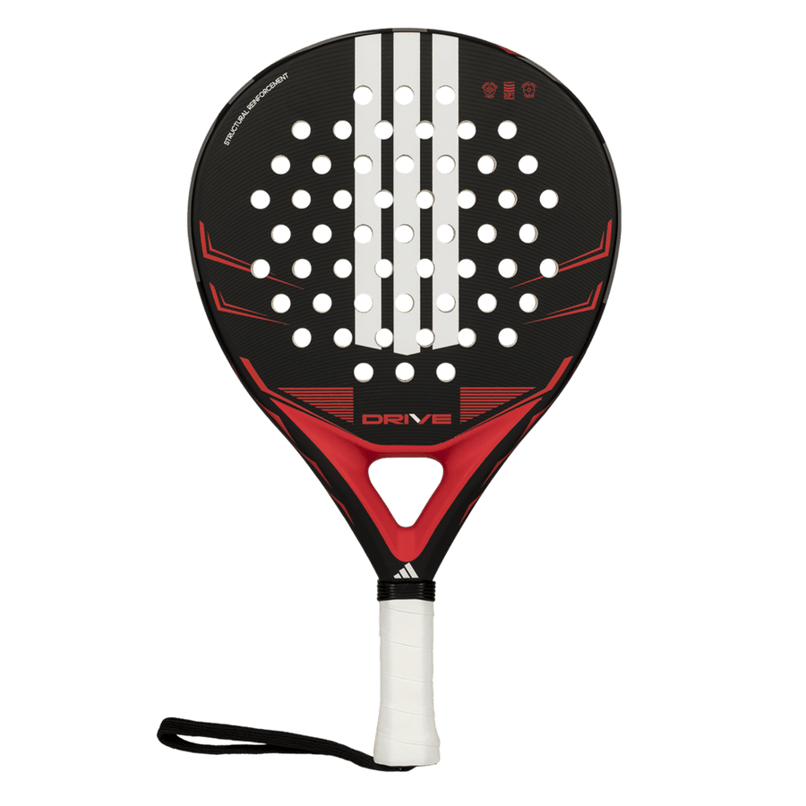 adidas Drive 2026 padel racket — Black, front face