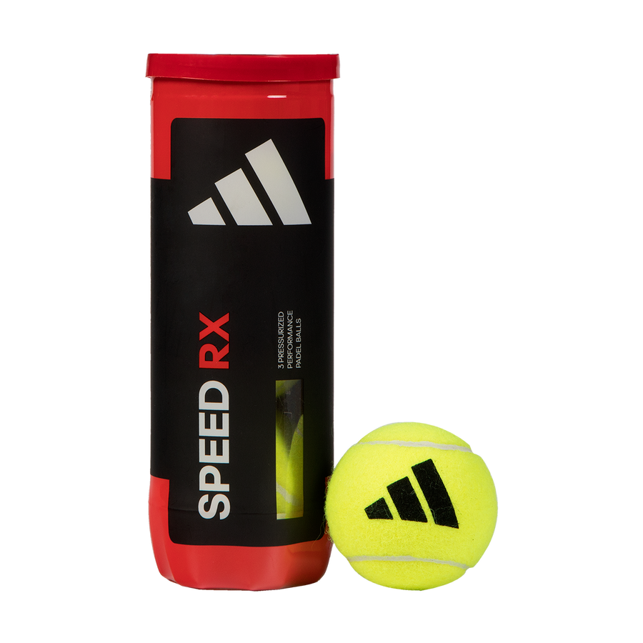 adidas Speed RX padel balls — can of 3 with ball
