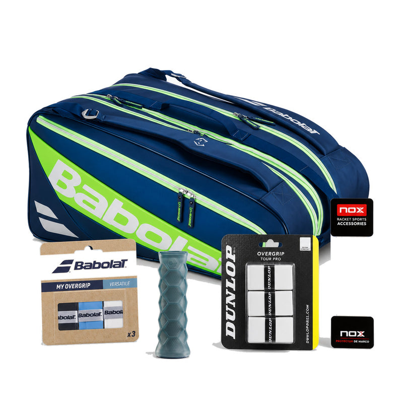 Padel bags, grips, overgrips and racket protectors