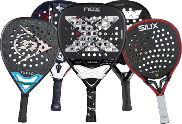 Padel rackets from Dunlop, Babolat, NOX, Tecnifibre and Siux