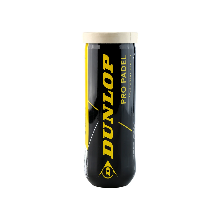 Dunlop Pro padel balls — can of 3