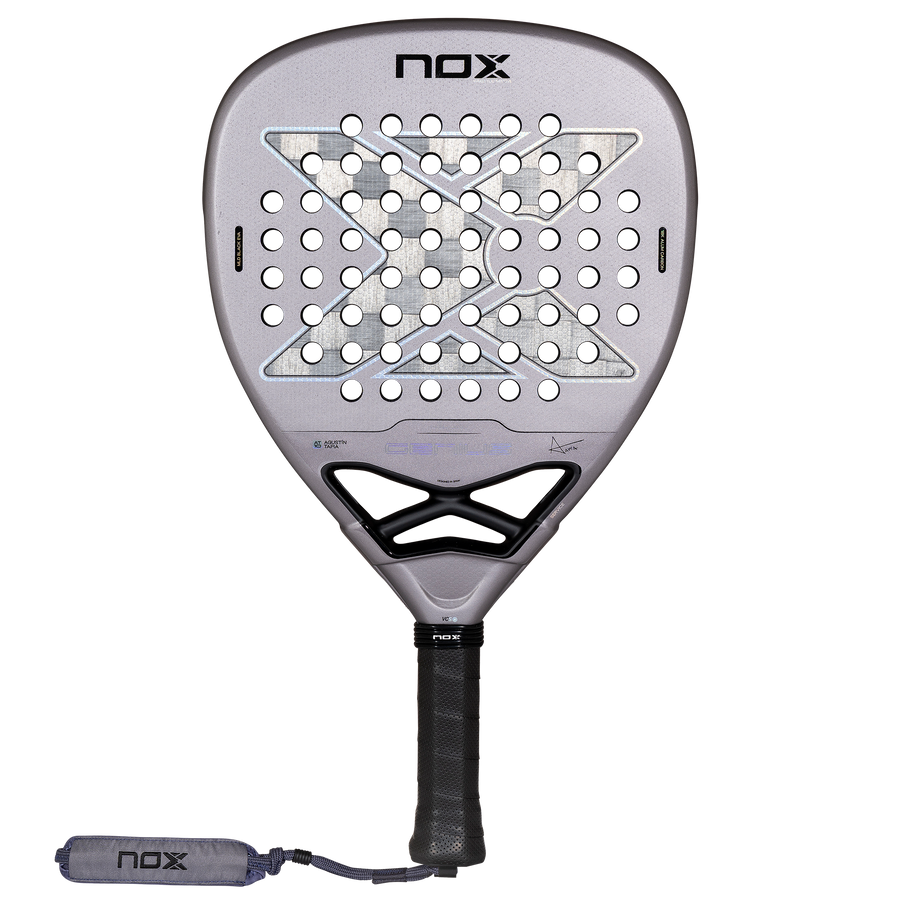 NOX Genius Attack 18K Alum 2027 padel racket — front